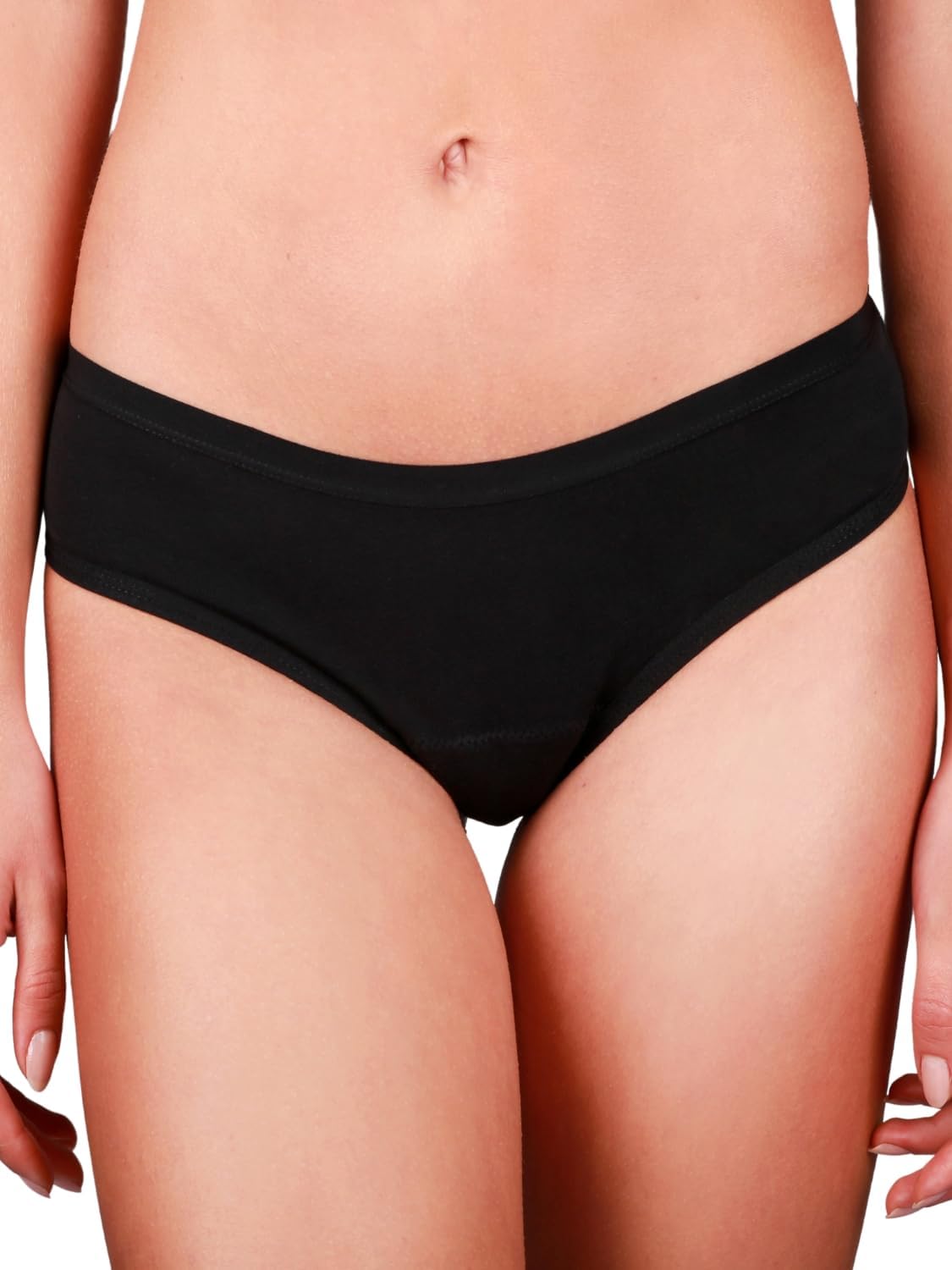 Classic Period Underwear – Leak-proof Period Underwear – Menstrual Underwear – Replaces 2 Tampons, Period Briefs, Wear Time up to 12 Hours, Washable at 60 °C, black, 34 - Image 2