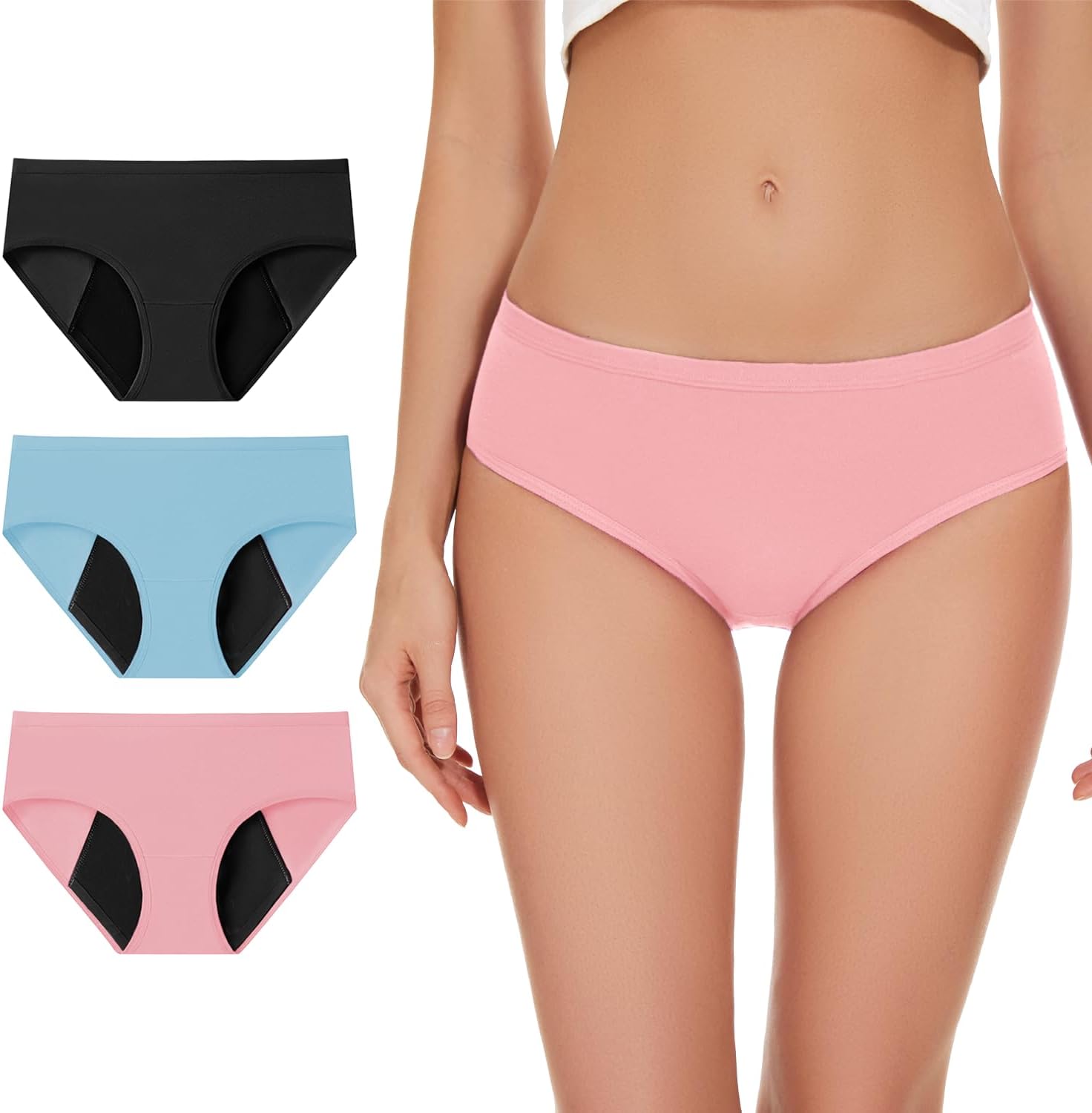 Women's High Absorbency Period Underwear - Leak-Proof & Reusable Menstrual Pants
