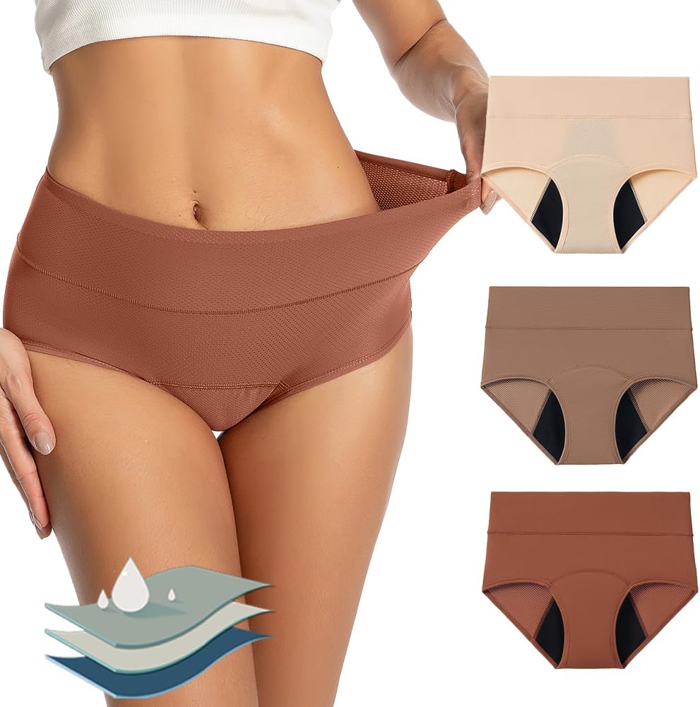 Period Underwear for Women Breathable Menstrual Leakproof Panties